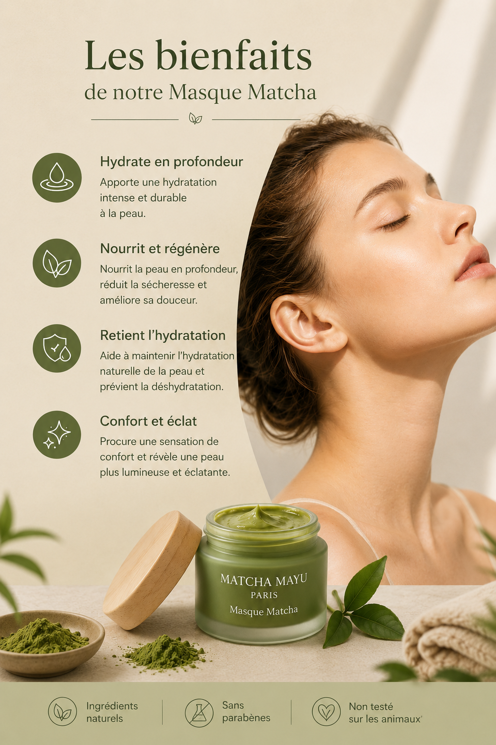 Masque au matcha