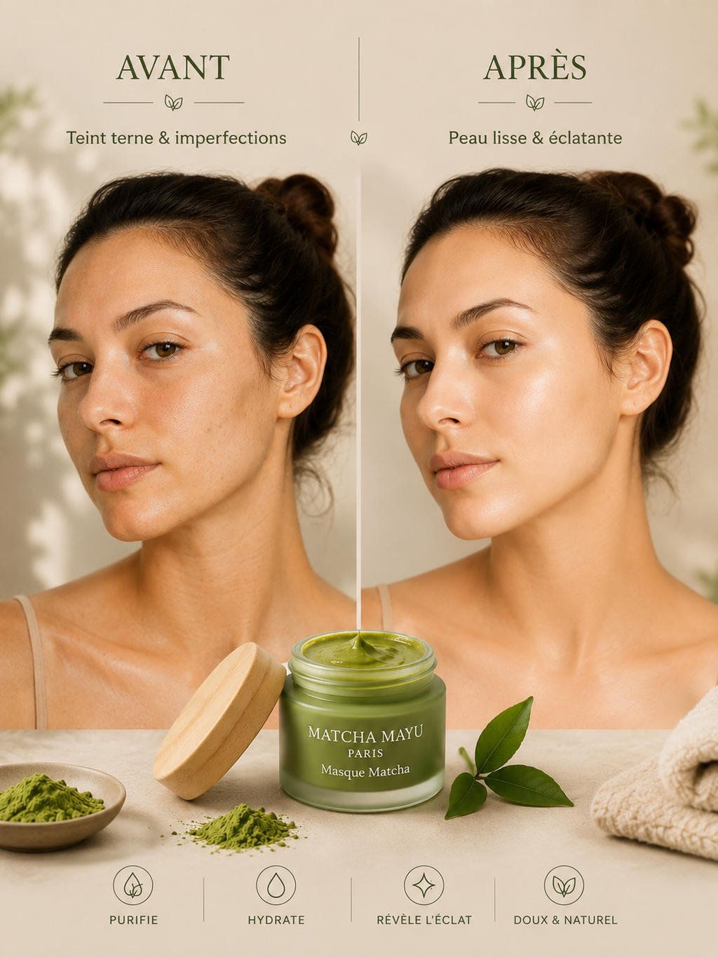 Masque au matcha